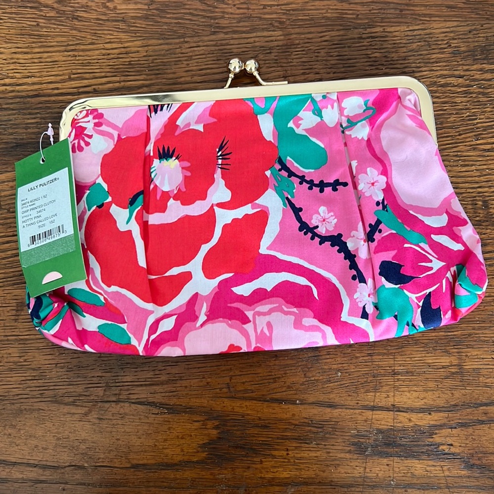NWT- Lilly Pulitzer Clutch - Pink & Coral